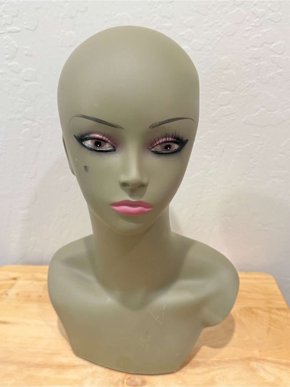 [16] Mannequin Head Plastic Display for Wigs Hats Sunglasses Jewelry